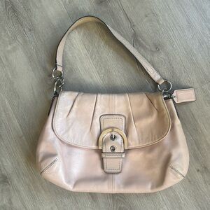 Coach Pearlized Light Pink Soho Leather